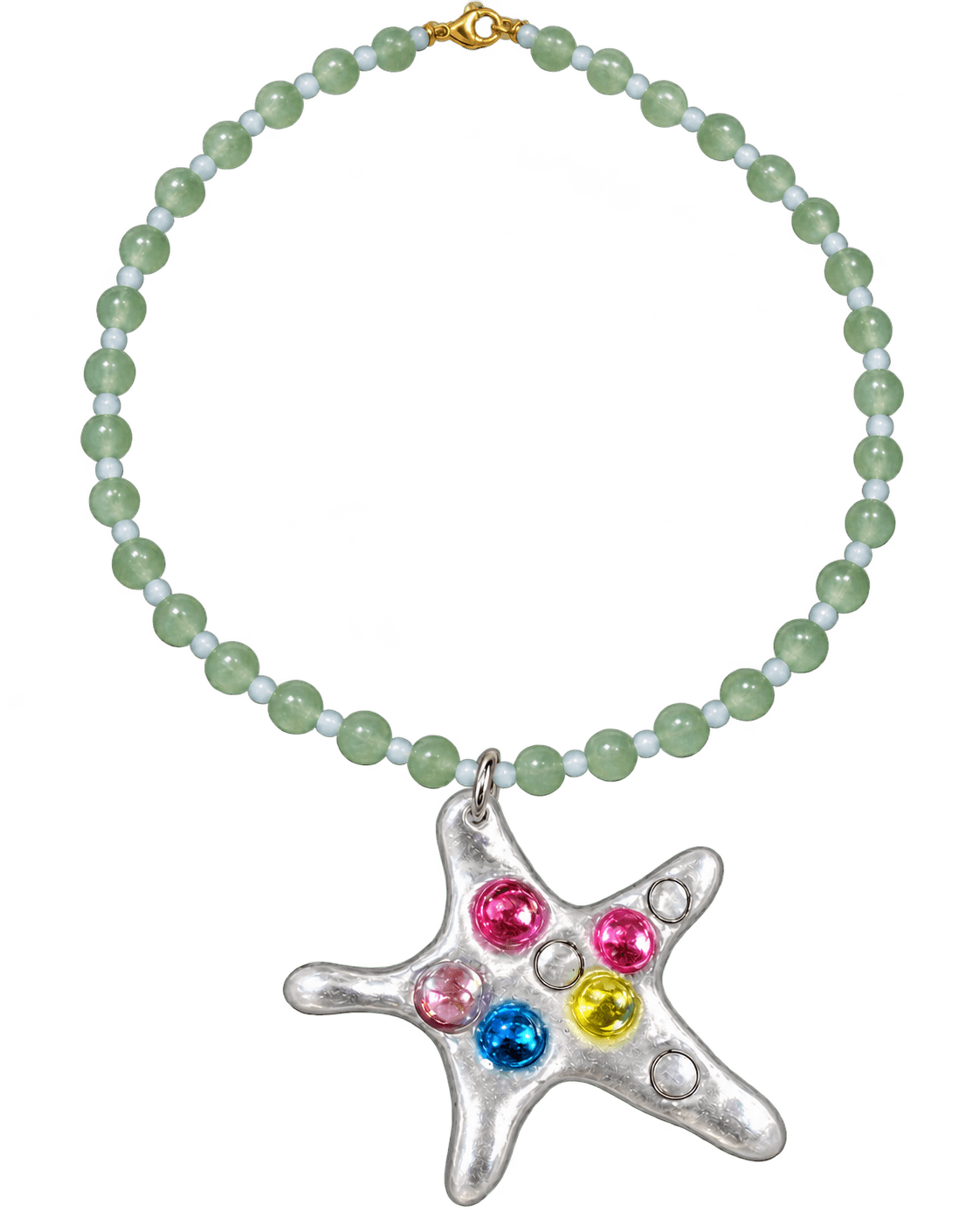 Moony Goopy Star Necklace Beaded view 1