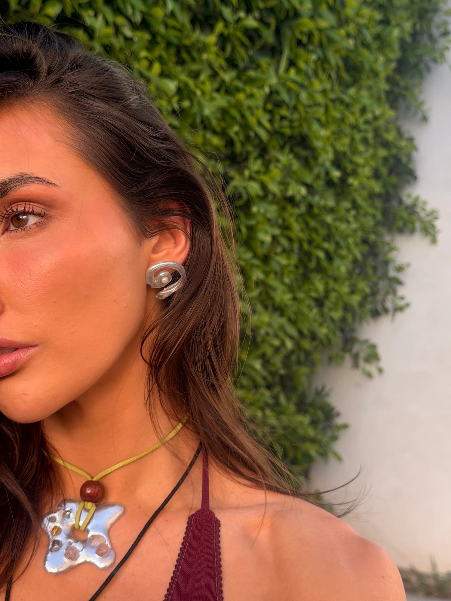 GOOPY SWIRL DROP EARRINGS view 1